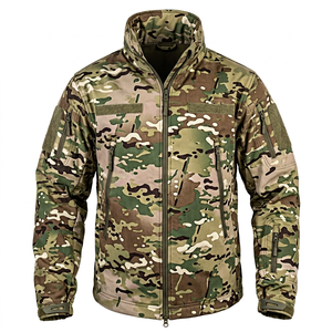 Security Guard Green <b>Jacket</b> <b>With</b> Reflective Logo 100% Polyester Lightweight <b>Fleece</b> Body <b>Lining</b> Officer Uniform - Product Image 1