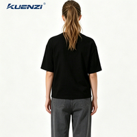 T-shirt ample à manches courtes pour femme Kuenzi, vierge pour impression, grammage lourd 280 GSM, 85 % coton 15 % polyester, respirant