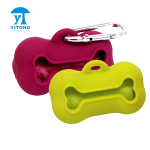 Bolsa de plástico con estampado de logotipo personalizado para excrementos de mascotas, bolsa de plástico con forma de hueso para perro, diseño personalizado - Product Image 1