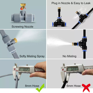 Vertak no necesita energía, sistemas de rociadores de riego de 15m, rociador de niebla de refrigeración por agua ampliamente utilizado - Product Image 6