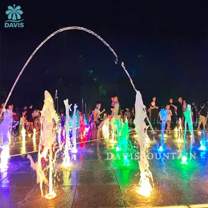 Fontaine de musique interactive personnalisée CONCEPTION GRATUITE Spectacle de fontaine dansante avec performance de lumières led