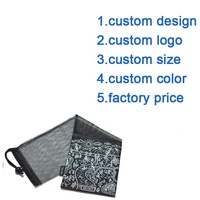 Sac de courses réutilisable écologique en maille et nylon, sac en maille de nylon à cordon pour cadeaux de bougies