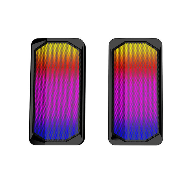 2.0 USB RGB Light Gaming PC Speakers with Volume Control CE Certified Model