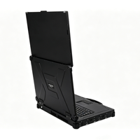 Ordinateur portable robuste à double écran LCD de 15,6 pouces, Intel Core I9, indice de protection IP65, 4 To de RAM, 64 Go de stockage, Linux, adapté aux environnements difficiles