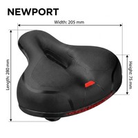 Selle de vélo large en cuir noir épaisse pour hommes, idéale pour le cyclisme sur route, pièces de vélo en carbone pour l'extérieur