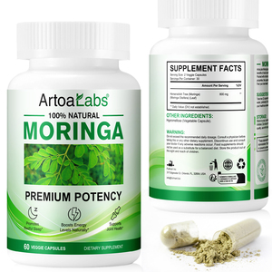 Artoalabs Antioxidant Bevordert Slaap Organische <span class=keywords><strong>Moringa</strong></span> Blad Poeder Extract <span class=keywords><strong>Capsules</strong></span>-Natuurlijke <span class=keywords><strong>Moringa</strong></span> <span class=keywords><strong>Capsules</strong></span> Supplement - Product Image 2