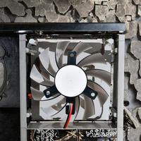 Kipas Pendingin DC 75mm Speedy 12V 0.25A 3300RPM 20CFM 25dBA Bantalan Cair untuk Casing GPU Router