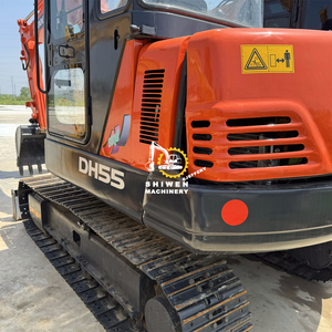 Miniexcavadora Usada Doosan DH55 de 5.5 Toneladas, Bomba de Caja de Cambios y Rodamientos Originales de 40.5KW - Excavadoras Usadas Coreanas DH55 DH60 DH75 en Venta - Product Image 4