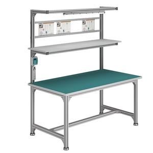 Banco de Trabajo de Aluminio para Carpintería, Banco de Ensamblaje de Doble Capa, Mesa de Operaciones Iluminada con Cajones - Product Image 4