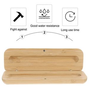 Ensemble de stylos à bille personnalisés avec boîte en bambou, recharge en métal, stylo en bois, cadeaux - Product Image 3