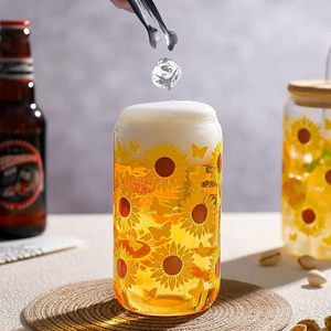Ensemble complet de tasses en verre personnalisées avec couvercles et pailles, gravées sur mesure pour mariages, événements d'entreprise et cadeaux promotionnels en gros - Product Image 5