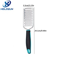 Ecologische handmatige roestvrijstalen grove rasp met antislip handvat voor keuken, fruit & groentegereedschap
