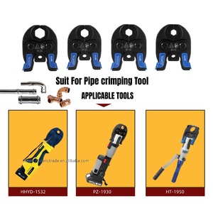 Tête de presse <span class=keywords><strong>hydraulique</strong></span> professionnelle en acier inoxydable <span class=keywords><strong>à</strong></span> mâchoires multiples compactes et indépendantes pour sertissage de tuyaux en cuivre, matrices M15 18 22 28 pour l'Europe - Product Image 6