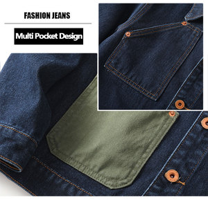 Hot Selling Classic Style Men's <strong>Denim</strong> <strong>Jackets</strong> Latest Plus Size <strong>Lightweight</strong> and Breathable for Winter Wholesale Offered - Product Image 4