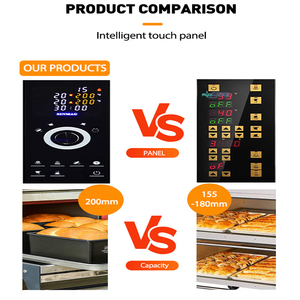 Commercial Home Use Single Deck Stainless Steel Pizza Cake Moon Bread Baking Oven 2 Trays 380V New Flour Water - Product Image 3