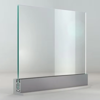 Luxseal Garde-corps en verre Offre Spéciale Design moderne Canal en U en aluminium pour balcon terrasse Rampes de balcon en verre Rampe d'escalier en verre