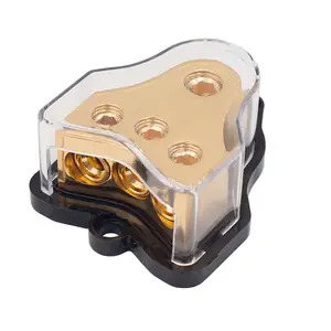 High Quality Cable Electrical Automobile 0 Gauge in 3x4 Gauge Out Car Audio Video Ground Power Distribution Block