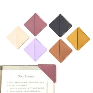Wholesale Multi-Color PU Leather <b>Bookmark</b> Anti-Bend Page Clip for Journals Book Corner Protector Perfect Gift for Graduate - Product Image 3