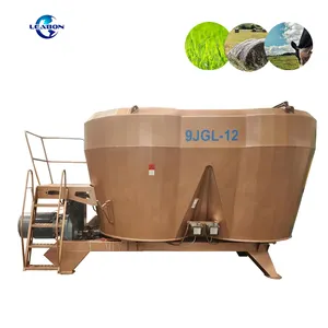 LEABON 1Ton Horizontal Animal Feed Mixer Farm Straw and Grass TMR Feed Mixer Machine para la venta Sudáfrica