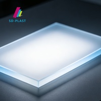 Plaque rigide en polycarbonate SHC Sun Decor, diffuseur de lumière, résistant aux UV et à l'abrasion, panneau en polycarbonate pour diffuseur d'éclairage LED