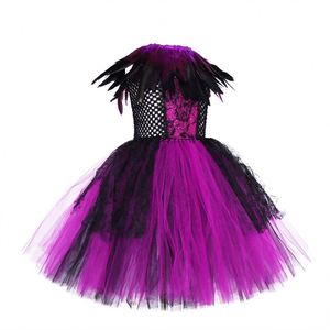 Disfraz de Maléfica para Niña, Disfraz de Bruja Malvada, Reina, Halloween, Carnaval, Cosplay, Disfraz de Fantasía - Product Image 4