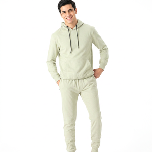 Conjunto Deportivo para Hombre, Estilo Urbano, Diseño 2026, 100% Algodón, Lavado Ácido, Estampado Animal, Traje Deportivo de Invierno - Product Image 1