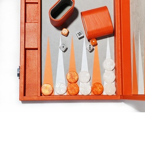 19 inch cao cấp <span class=keywords><strong>backgammon</strong></span> Bộ cờ đam xúc xắc Da Thật 18 inch du lịch <span class=keywords><strong>backgammon</strong></span> Board chính hãng Da <span class=keywords><strong>backgammon</strong></span> trò chơi thiết lập - Product Image 4