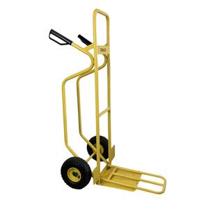 Chariot utilitaire portable pliable et polyvalent en acier, chariot à plateforme 2 en 1, chariot manuel à roulettes - Product Image 1