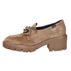 Mocassino con Tacco 35604 Grigio Tortora - Product Image 1