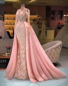 S520A 2024 High Quality Wholesale Bride Lace Long <b>Sleeve</b> Custom Ball Gown Luxury Wedding Dress <b>Bridal</b> Gown - Product Image 1