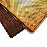 Aceback-Material de construcción insonorizado, de aluminio, falso, para oficina