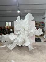 Décoration de fleurs en organza de soie en papier géant réaliste de luxe C-021 pour les événements de mariage nuptiale