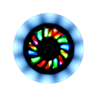 10024 Ensemble de trottinettes lumineuses en plastique PU avec logo clignotant, roues durables et amortissantes pour enfants et adultes