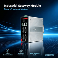Convertidor RS232/485 a Ethernet Modbus Gateway, Montaje en Riel DIN, TCP/RTU, Control Industrial, Alimentación de 9-60 VCC para Fábrica Inteligente e IIoT