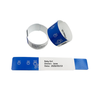 Pulseras Térmicas Personalizadas de Fábrica, Todos los Colores, para Bebés Recién Nacidos, Uso Hospitalario, Imprimibles, con Código de Barras, Certificación SGS