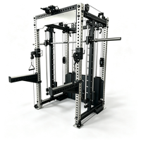 Machine Smith de musculation à domicile la plus vendue avec croisements de câbles réglables pour les épaules et les bras