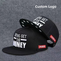 Casquette Snapback à Visière Plate Tendance, Logo Personnalisé, 6 Panneaux, Unisexe, Réglable, Style Hip Hop, Streetwear Quotidien