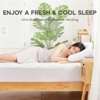 Mikrofaser Gesteppter Matratzenschoner 8-21 Zoll Tiefe Taschen, Atmungsaktiver Daunenalternativ-Füllstoff Matratzenauflage, Weiß, Einzelbett