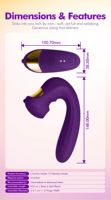 Vibrateur clitoridien et pour mamelons, rechargeable par USB, étanche IPX6, lavable, écologique, 10 vitesses, 40 dB silencieux, jouet sexuel féminin pour