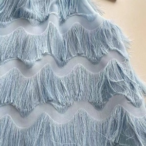 Robes d'été sans manches à bretelles et pompons pour bébés filles, style gâteau, vêtements pour enfants, robe douce pour filles pour les fêtes - Product Image 6