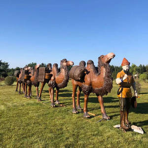 Patung Hewan Organik Realistis Ukuran Asli dari Resin Fiberglass untuk Taman Luar Ruangan, Patung Kambing dan Gorila Buatan Khusus Berukuran Besar - Product Image 5