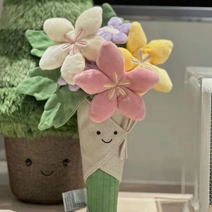 Bouquet de peluches en gelée originales, poupée-fleur mignonne, cadeau d'Halloween pour enfants, jouet en peluche doux en forme de plante - Product Image 3