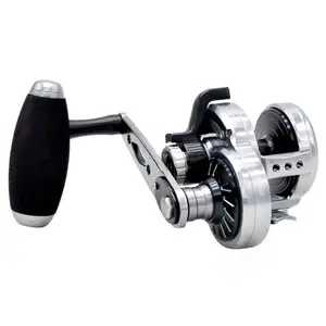 Max Drag 30Kg Slow Jigging Fishing Reel Metal Light Overhead Fishing Reels Trolling Fishing Slow Pitch Jigging Reel Saltwater