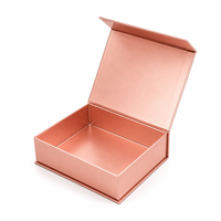 Boîtes cadeaux magnétiques en or rose de luxe personnalisées Kexin avec des matériaux recyclés et un design de logo personnalisé pour l'emballage de produits haut de gamme