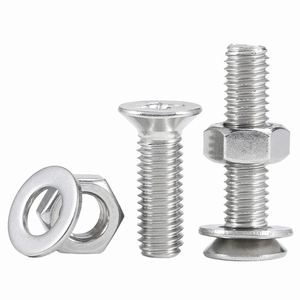 Juego de tornillos y tuercas de máquina de cabeza plana cruzada de acero inoxidable 201 con resorte plano M1.6 M2 M2.5 M3 M3.5 - Product Image 5