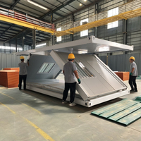 Faltbare Containerhäuser Faltbare Heime 20-Fuß-Büro China Faltbar Ausklappbar Faltbar Z-Typ Demontierbares Falt-Containerhaus