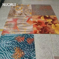 Dalles de moquette en nylon à boucles haute-basse à motif personnalisé avec support PE Pro pour salle de bal et banquet d'hôtel 5 étoiles