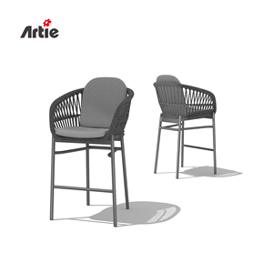 Artie Moderne Hôtel <span class=keywords><strong>Bar</strong></span> Meubles Corde Tissé <span class=keywords><strong>Chaise</strong></span> Haute Mobilier Extérieur Tabouret De <span class=keywords><strong>Bar</strong></span> Haut <span class=keywords><strong>Chaise</strong></span> <span class=keywords><strong>Terrasse</strong></span> <span class=keywords><strong>Chaise</strong></span> De <span class=keywords><strong>Bar</strong></span> En Plein Air - Product Image 6