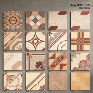 Vistaar Brand 12x12 300x300mm Carreaux de mur et de sol rectifiés en céramique émaillée imprimée à jet d'encre Fourniture d'usine indienne - Product Image 5
