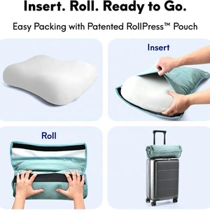 Precio de fábrica, sueño profundo, ortopédico, columna Cervical, almacenamiento portátil, viaje, almohada de espuma viscoelástica <span class=keywords><strong>para</strong></span> Camping, uso en la oficina - Product Image 3